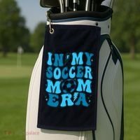 In My Soccer Mom Era (On Back) Golf Towel thumb 2