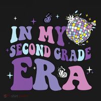 In My Second Grade Era Back To School 2nd Grade Teacher Doggie Tank thumb 4