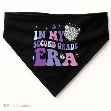 In My Second Grade Era Back To School 2nd Grade Teacher USA-Made Doggie Bandana