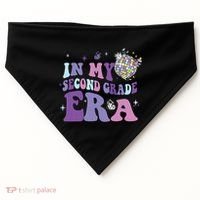 In My Second Grade Era Back To School 2nd Grade Teacher USA-Made Doggie Bandana thumb 0