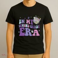 In My Second Grade Era Back To School 2nd Grade Teacher T-Shirt thumb 3