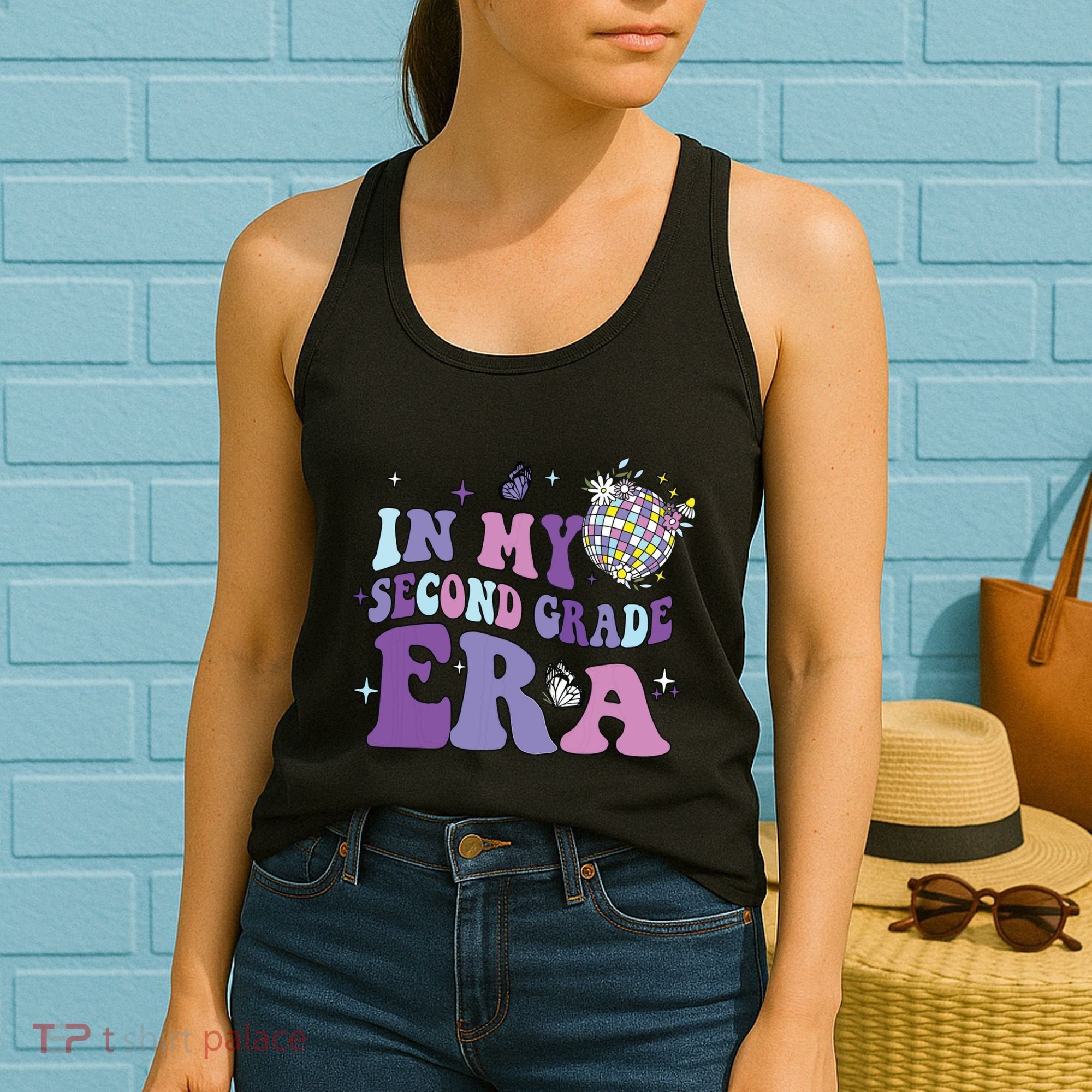 In My Second Grade Era Back To School 2nd Grade Teacher Women's Tank Top