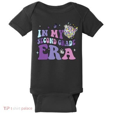 In My Second Grade Era Back To School 2nd Grade Teacher Baby Bodysuit
