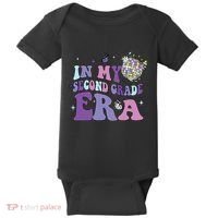 In My Second Grade Era Back To School 2nd Grade Teacher Baby Bodysuit thumb 0
