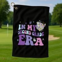 In My Second Grade Era Back To School 2nd Grade Teacher Golf Towel thumb 1