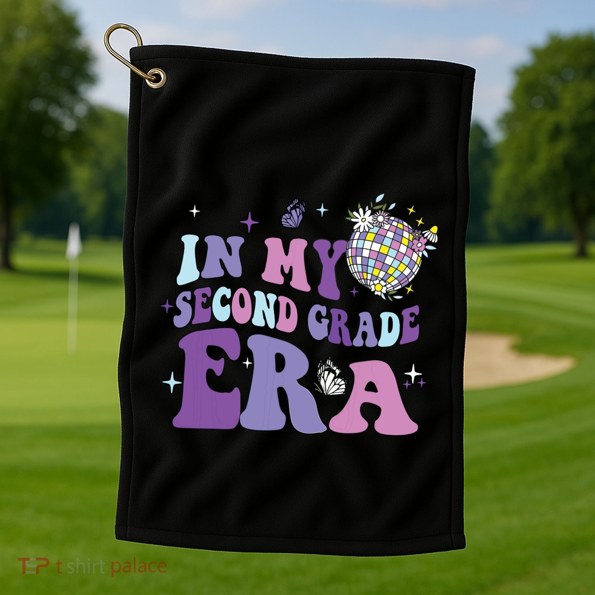 In My Second Grade Era Back To School 2nd Grade Teacher Golf Towel