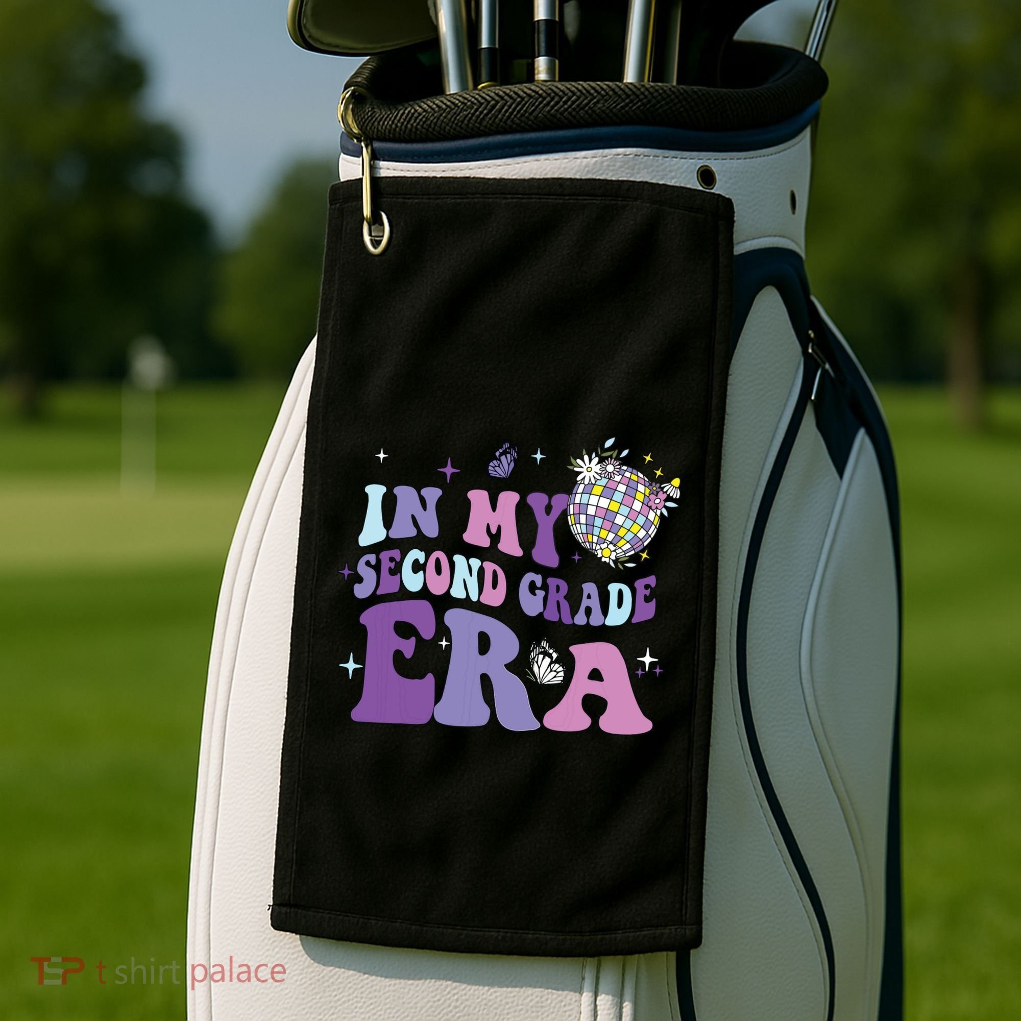 In My Second Grade Era Back To School 2nd Grade Teacher Golf Towel