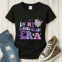 In My Second Grade Era Back To School 2nd Grade Teacher Women's T-Shirt thumb 3
