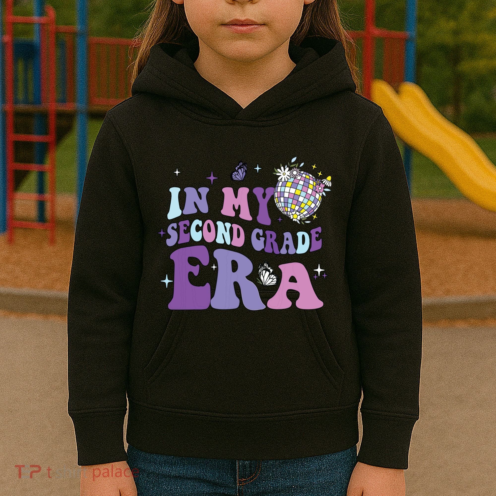 In My Second Grade Era Back To School 2nd Grade Teacher Kids Hoodie