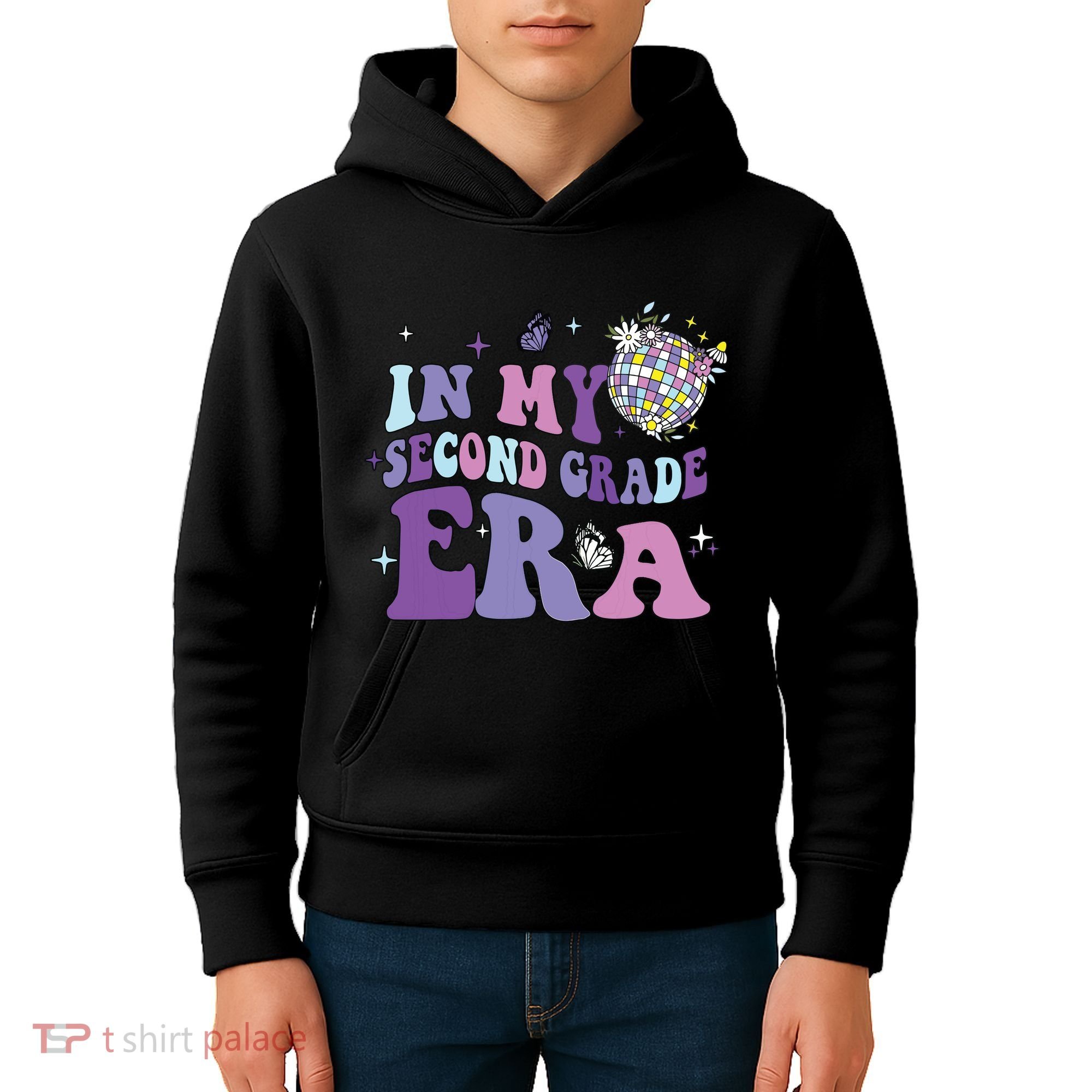 In My Second Grade Era Back To School 2nd Grade Teacher Kids Hoodie
