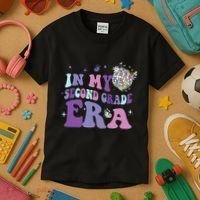 In My Second Grade Era Back To School 2nd Grade Teacher Kids T-Shirt thumb 3