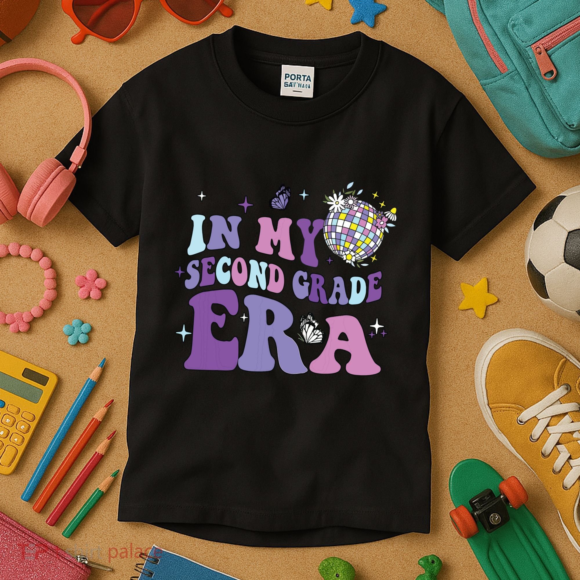 In My Second Grade Era Back To School 2nd Grade Teacher Kids T-Shirt