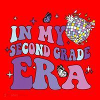 In My Second Grade Era Back To School 2nd Grade Teacher Santa Hat thumb 1