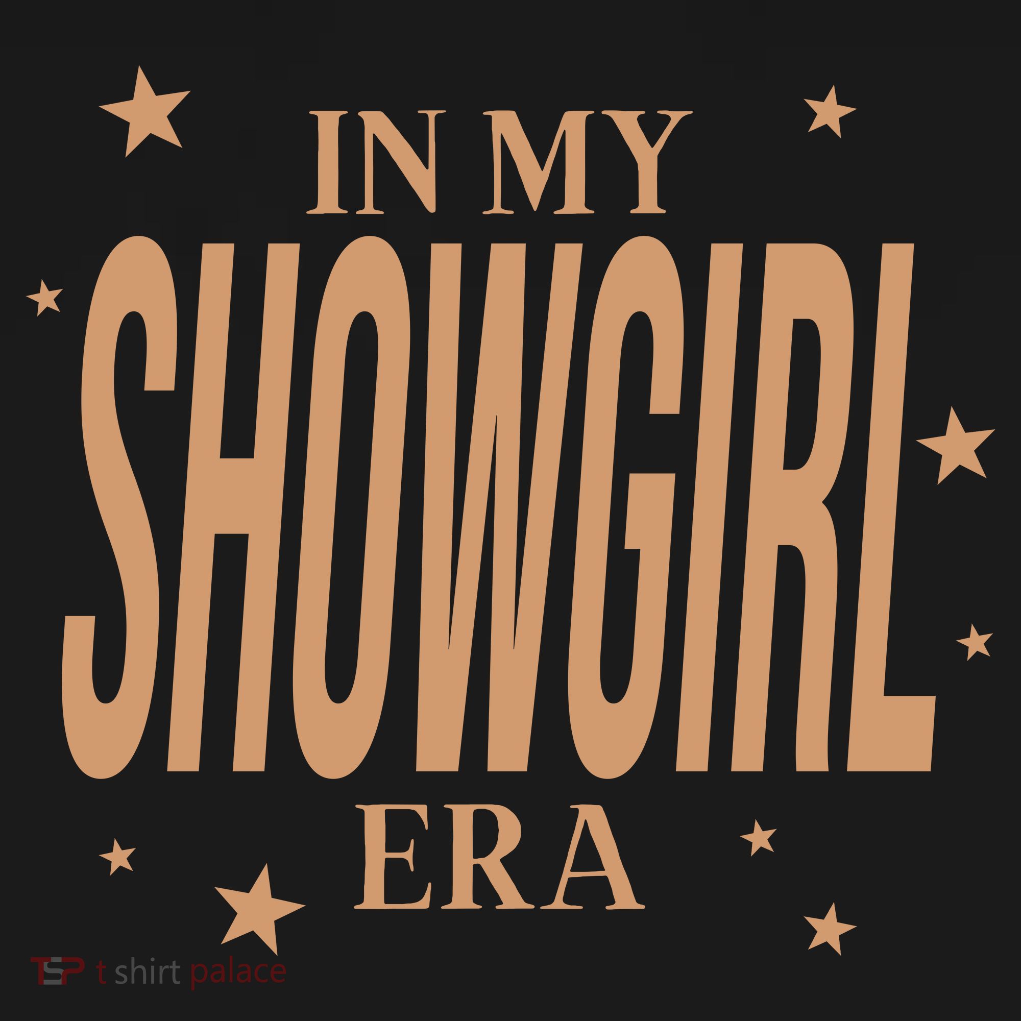 In My Showgirl Era Star Studded Retro Logo Trendy Apparel Polo