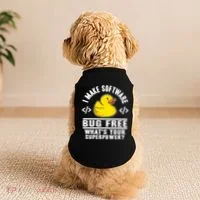 I Make Software Bug Free Programmer Debugging Rubber Duck Gift Doggie Tank thumb 2