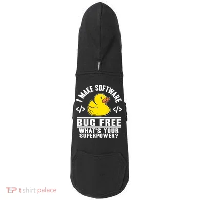 I Make Software Bug Free Programmer Debugging Rubber Duck Gift Doddie Hoodie