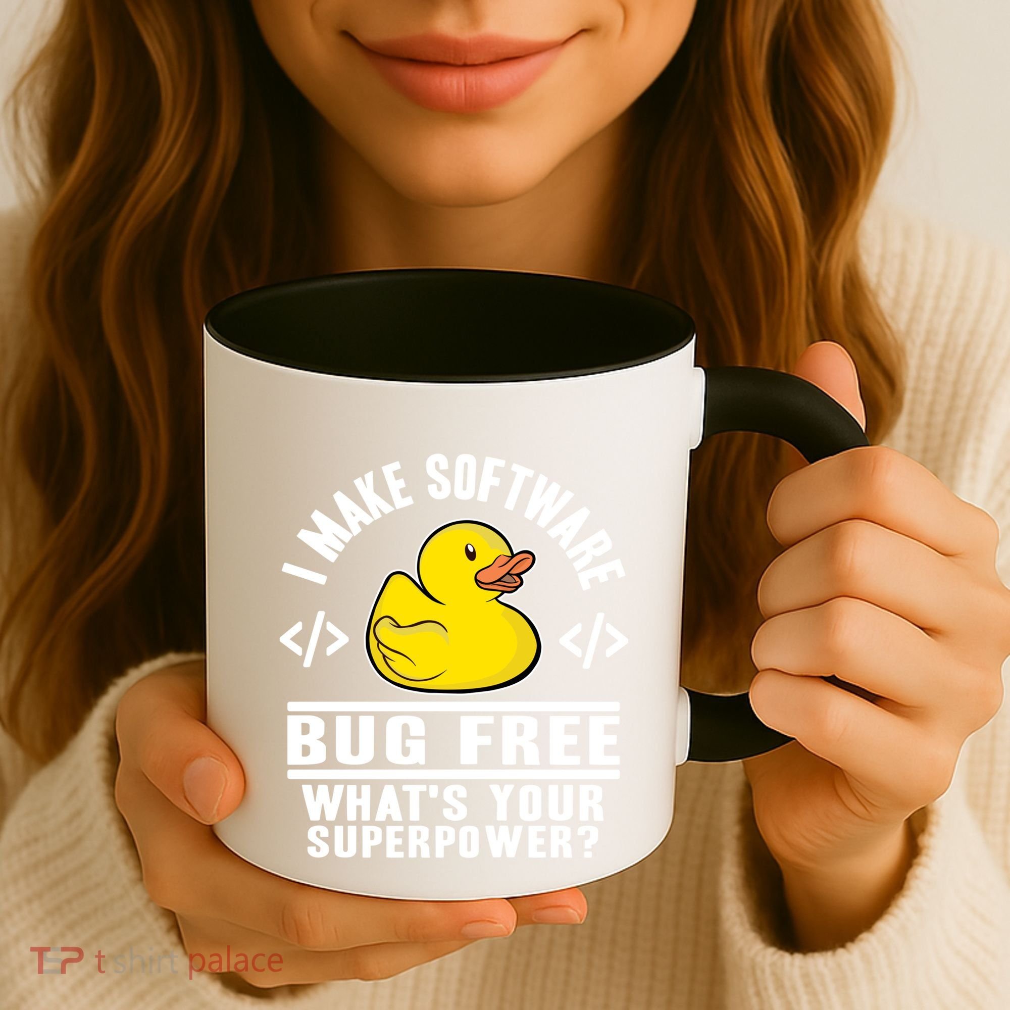 I Make Software Bug Free Programmer Debugging Rubber Duck Gift Coffee Mug