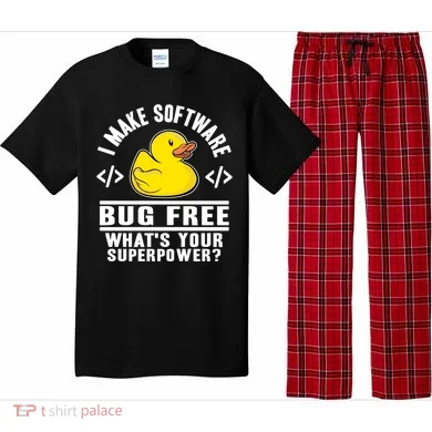 I Make Software Bug Free Programmer Debugging Rubber Duck Gift Pajama Set