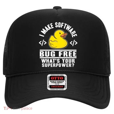 I Make Software Bug Free Programmer Debugging Rubber Duck Gift Hat