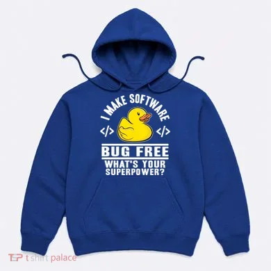 I Make Software Bug Free Programmer Debugging Rubber Duck Gift Hoodie