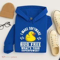 I Make Software Bug Free Programmer Debugging Rubber Duck Gift Hoodie thumb 4
