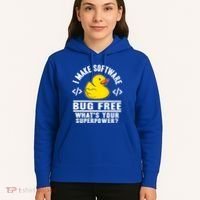 I Make Software Bug Free Programmer Debugging Rubber Duck Gift Hoodie thumb 5