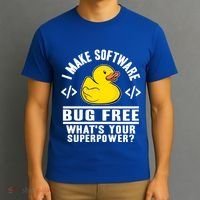 I Make Software Bug Free Programmer Debugging Rubber Duck Gift T-Shirt thumb 3