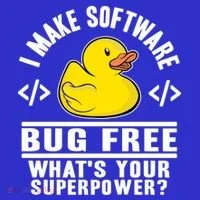 I Make Software Bug Free Programmer Debugging Rubber Duck Gift Visor thumb 3