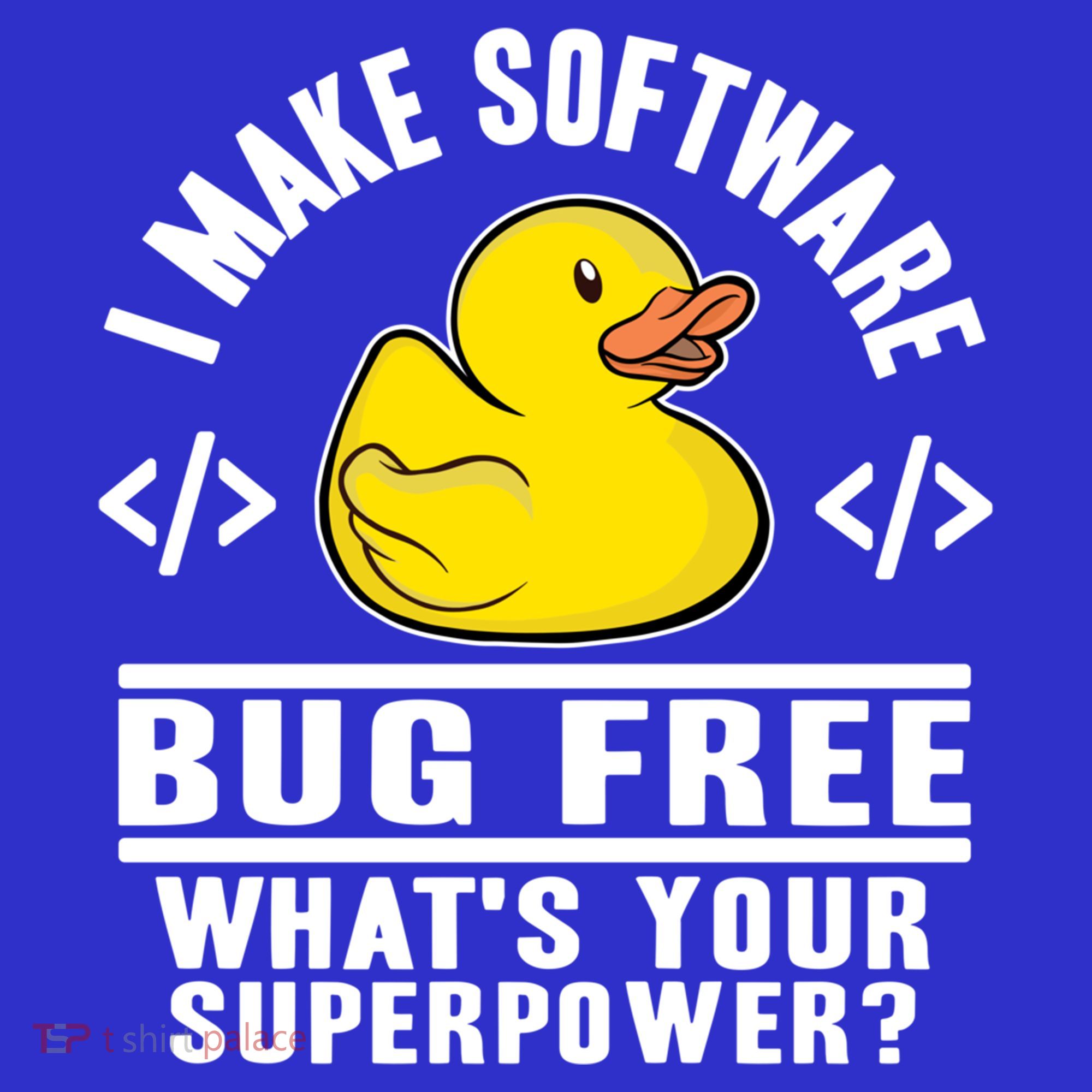 I Make Software Bug Free Programmer Debugging Rubber Duck Gift Women's Long Sleeve Shirt