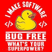 I Make Software Bug Free Programmer Debugging Rubber Duck Gift Santa Hat thumb 1