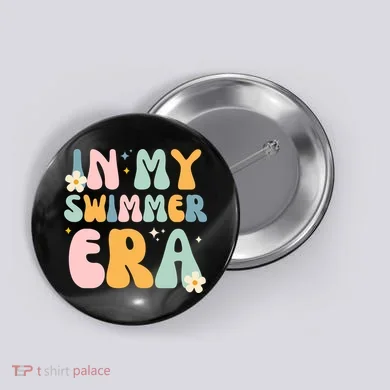 In My Swimmer Era Button