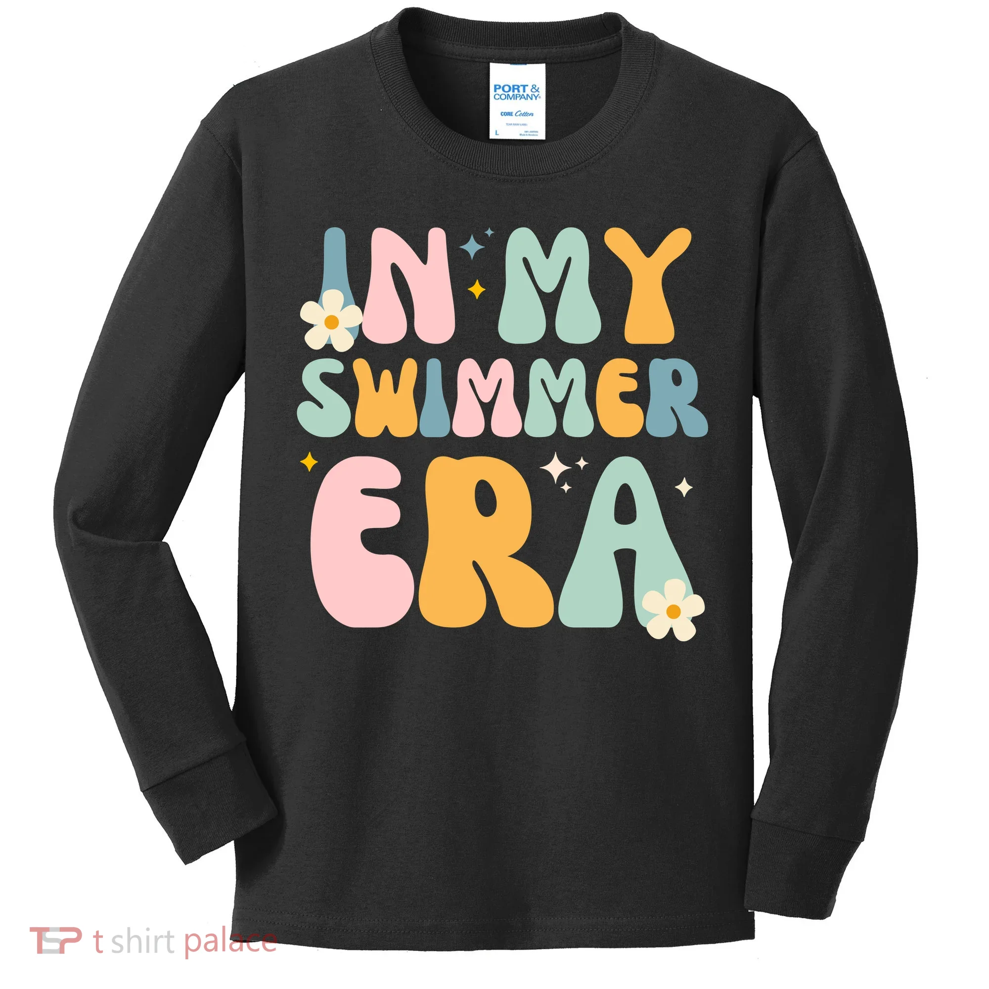 In My Swimmer Era Kids Long Sleeve Shirt