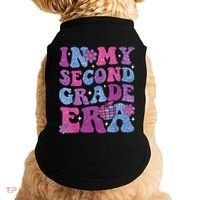 In My Second Grade Era Girl Back To School 2nd Grade Teacher Doggie Tank thumb 0