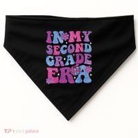 In My Second Grade Era Girl Back To School 2nd Grade Teacher USA-Made Doggie Bandana thumb 0