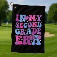 In My Second Grade Era Girl Back To School 2nd Grade Teacher Golf Towel thumb 1