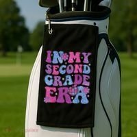 In My Second Grade Era Girl Back To School 2nd Grade Teacher Golf Towel thumb 2