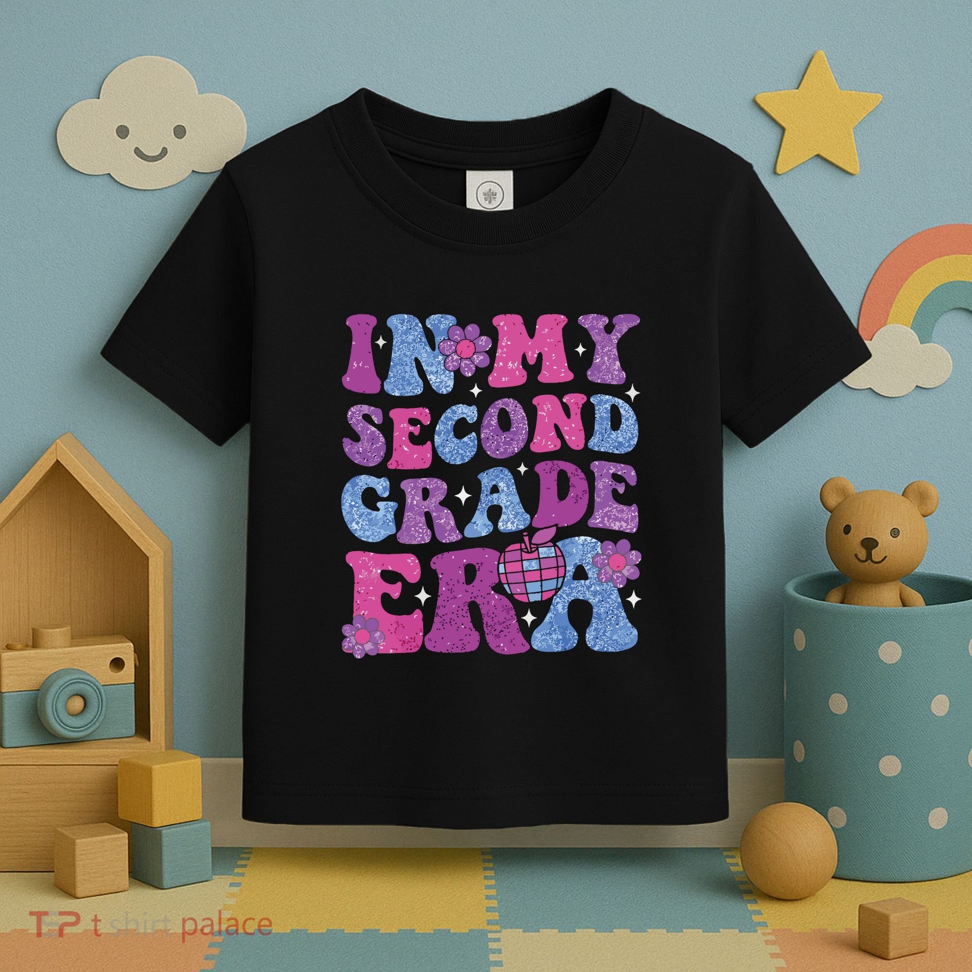 In My Second Grade Era Girl Back To School 2nd Grade Teacher Toddler T-Shirt