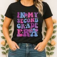 In My Second Grade Era Girl Back To School 2nd Grade Teacher Women's T-Shirt thumb 2