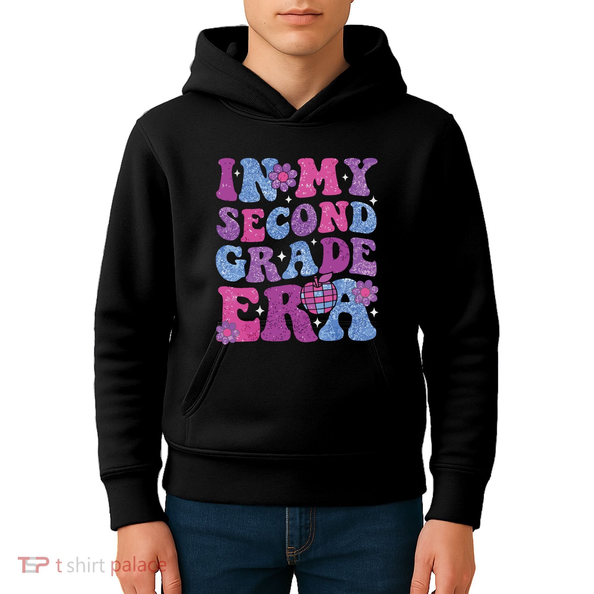 In My Second Grade Era Girl Back To School 2nd Grade Teacher Kids Hoodie