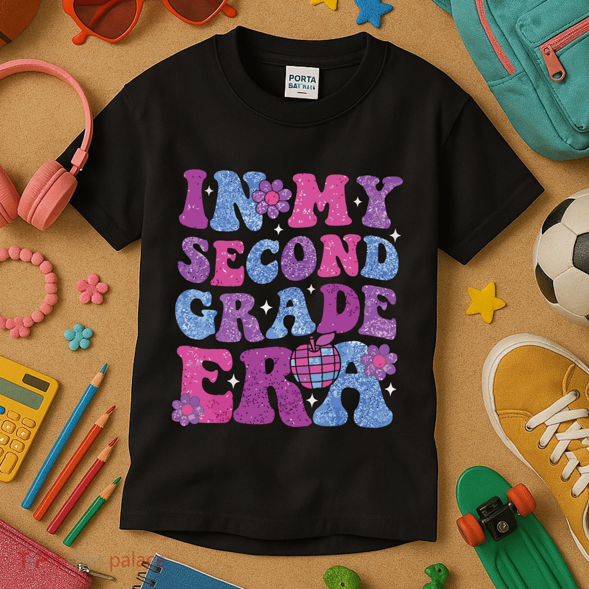 In My Second Grade Era Girl Back To School 2nd Grade Teacher Kids T-Shirt