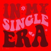 In My Single Era Anti Valentine Groovy Santa Hat thumb 1