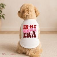 In My Single Era Anti Valentine Groovy Doggie Tank thumb 2