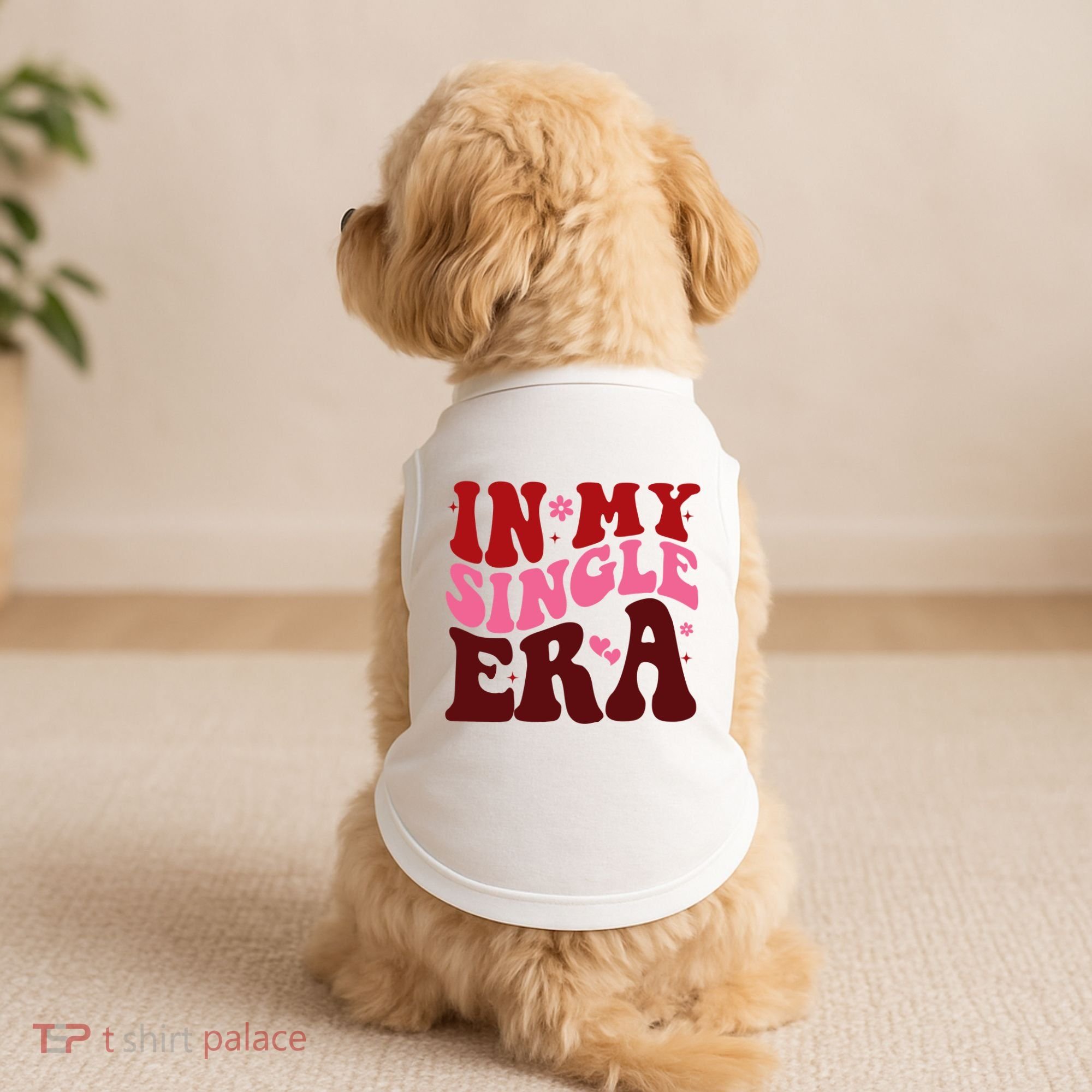 In My Single Era Anti Valentine Groovy Doggie Tank