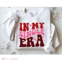 In My Single Era Anti Valentine Groovy Sweatshirt thumb 2