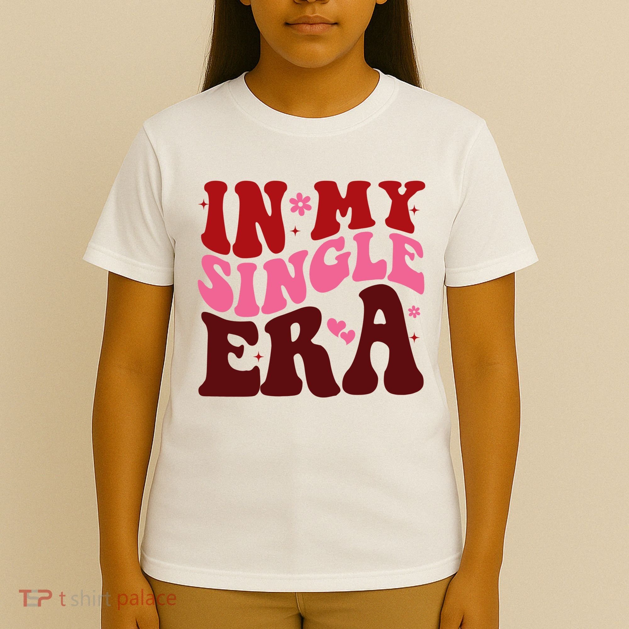 In My Single Era Anti Valentine Groovy T-Shirt