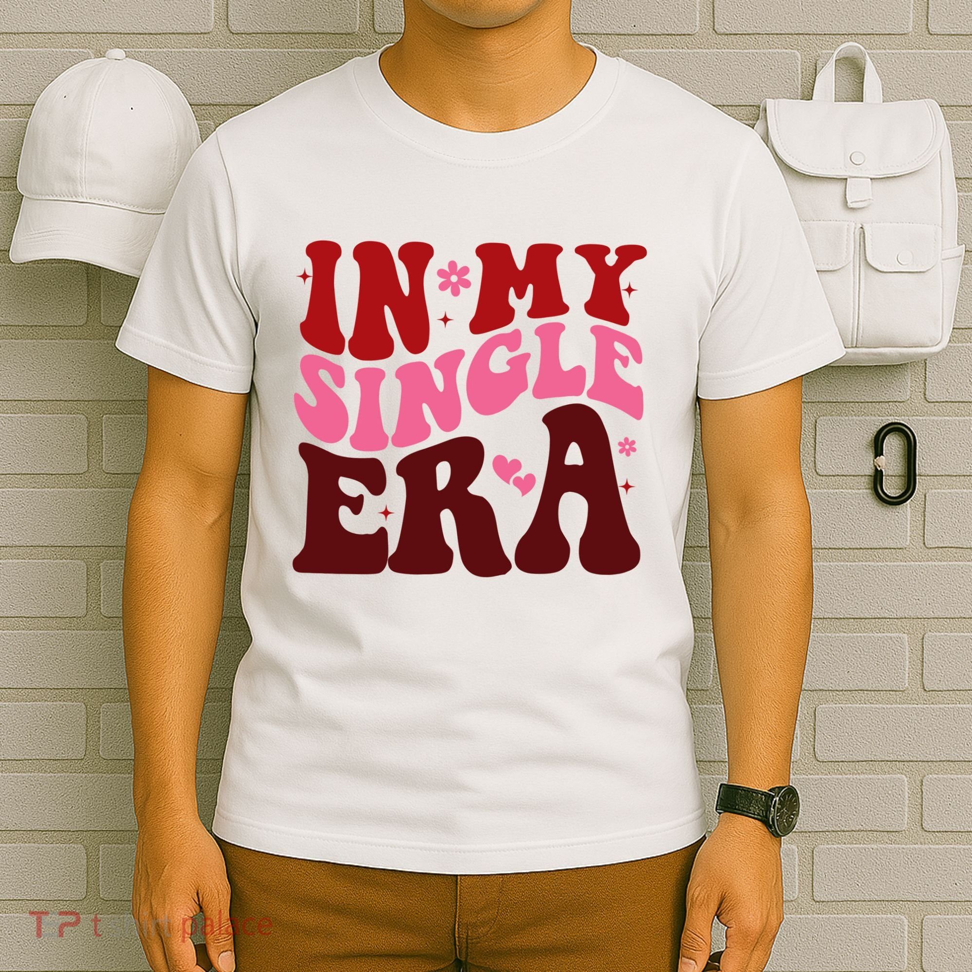In My Single Era Anti Valentine Groovy T-Shirt