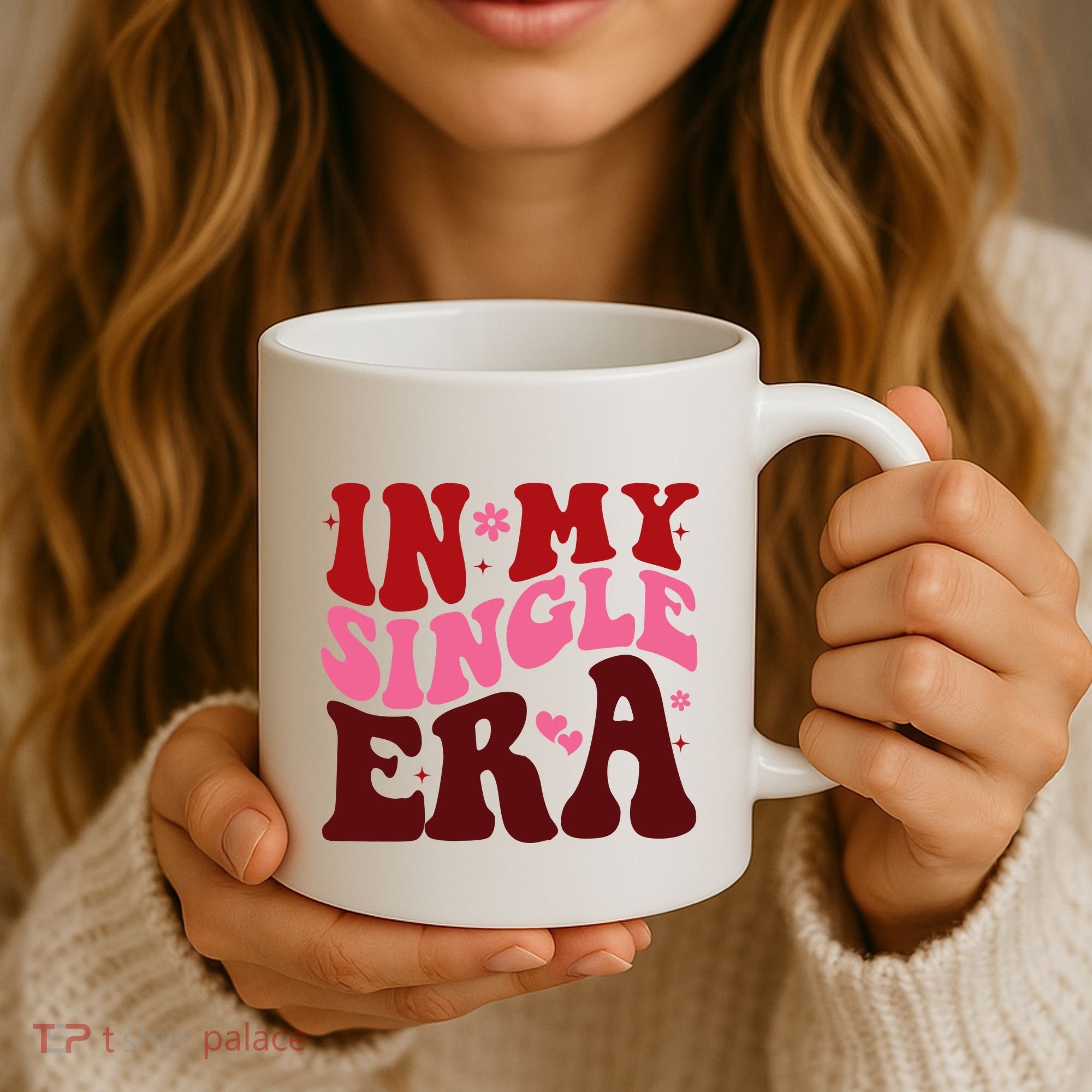 In My Single Era Anti Valentine Groovy Coffee Mug