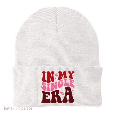 In My Single Era Anti Valentine Groovy Beanie