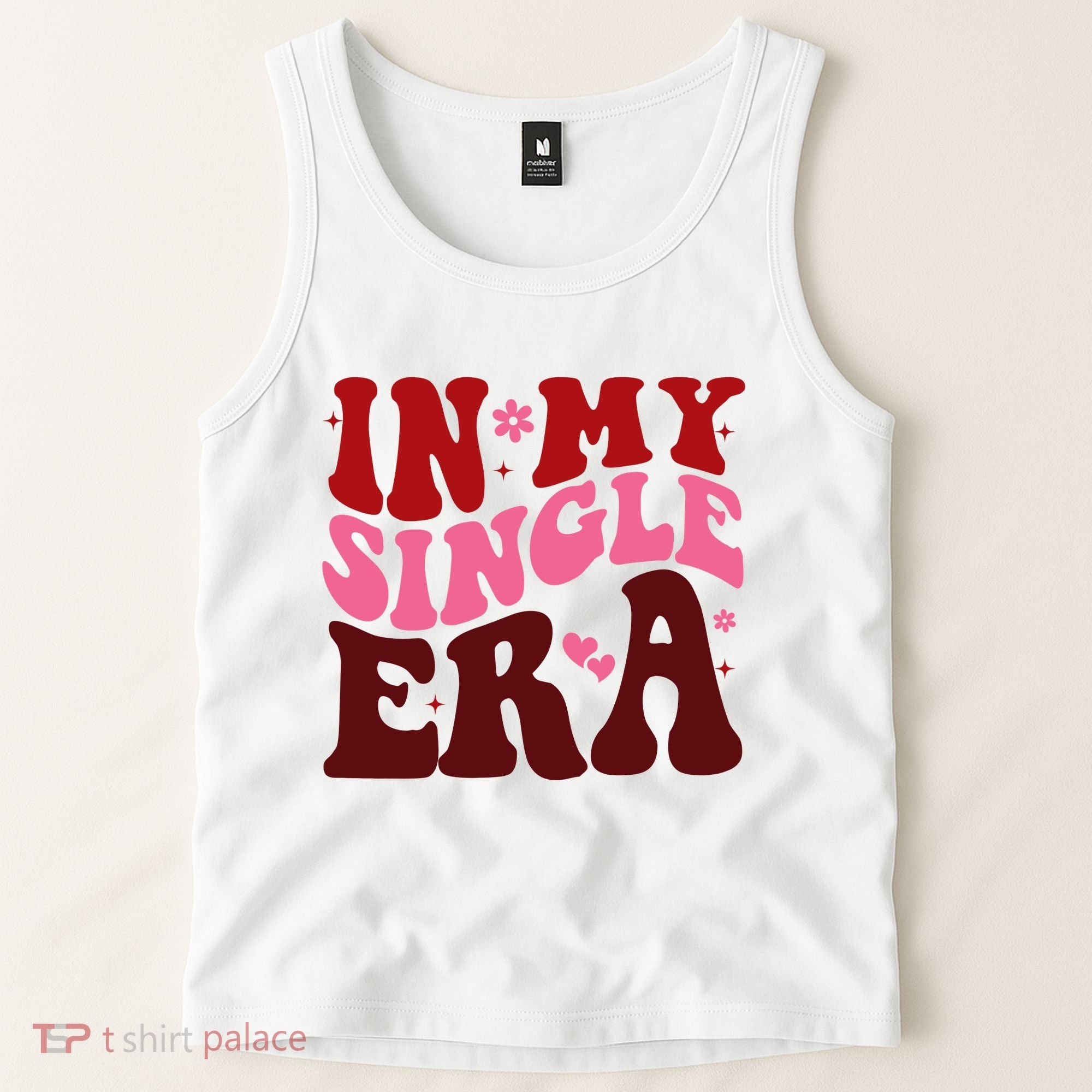 In My Single Era Anti Valentine Groovy Tank Top