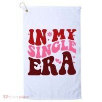 In My Single Era Anti Valentine Groovy Golf Towel thumb 0